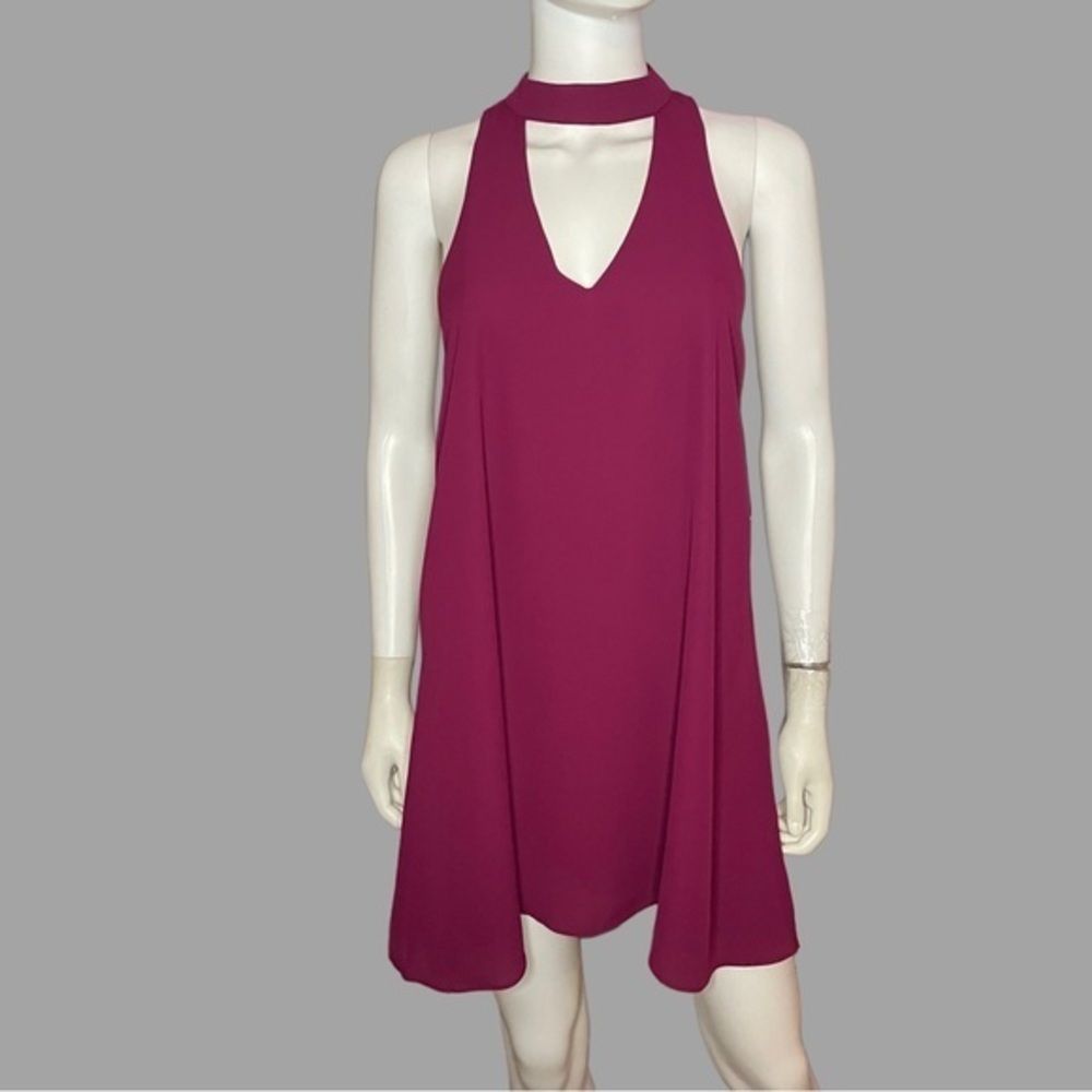 Lulu’s‎ Groove Thing Magenta Swing Dress